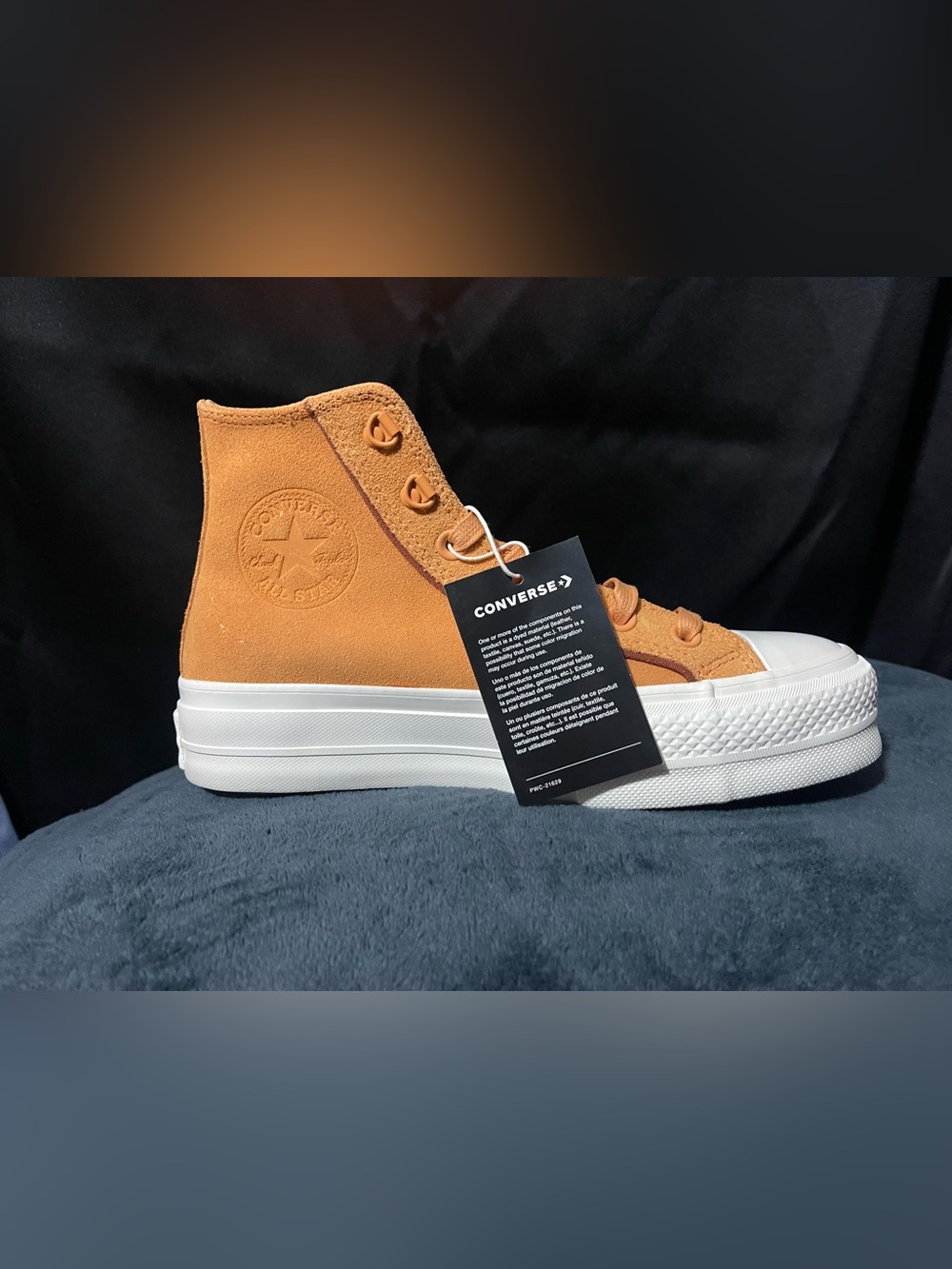 Converse Lift Platform Suede High Top Tiger Moth Sneakers